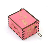 Wooden Hand Crank Wood Music Box