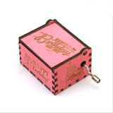 Wooden Hand Crank Wood Music Box