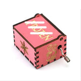 Wooden Hand Crank Wood Music Box