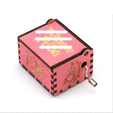 Wooden Hand Crank Wood Music Box