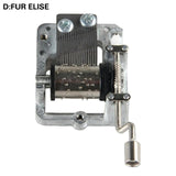Mini Hand Cranking Music Movement DIY Music Box
