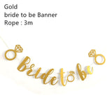 Rose Gold Bride To Be Letter Balloon