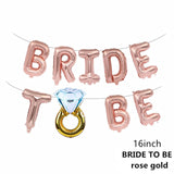 Rose Gold Bride To Be Letter Balloon