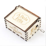 Wooden Hand Crank Music Box